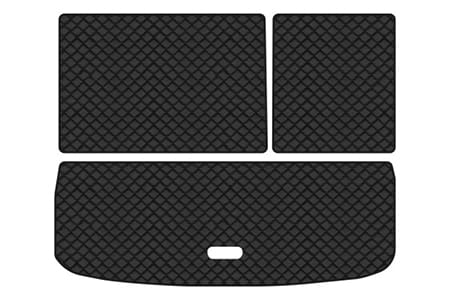 Коврик из экокожи в багажник авто EVAtech для Tiguan (NF) AT Volkswagen 2007-2018 1 поколение SUV USA (VW32480BE3BBLB)