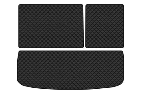 Коврик из экокожи в багажник авто EVAtech для Tiguan (NF) AT Volkswagen 2007-2018 1 поколение SUV USA (VW32480BG3BBLB)