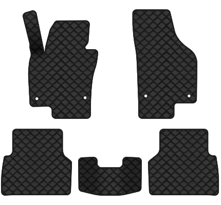 Коврики из экокожи в салон авто EVAtech ECO для Tiguan (NF) AT Volkswagen 2007-2018 1 поколение SUV USA VW32480CL5AV4BBLB