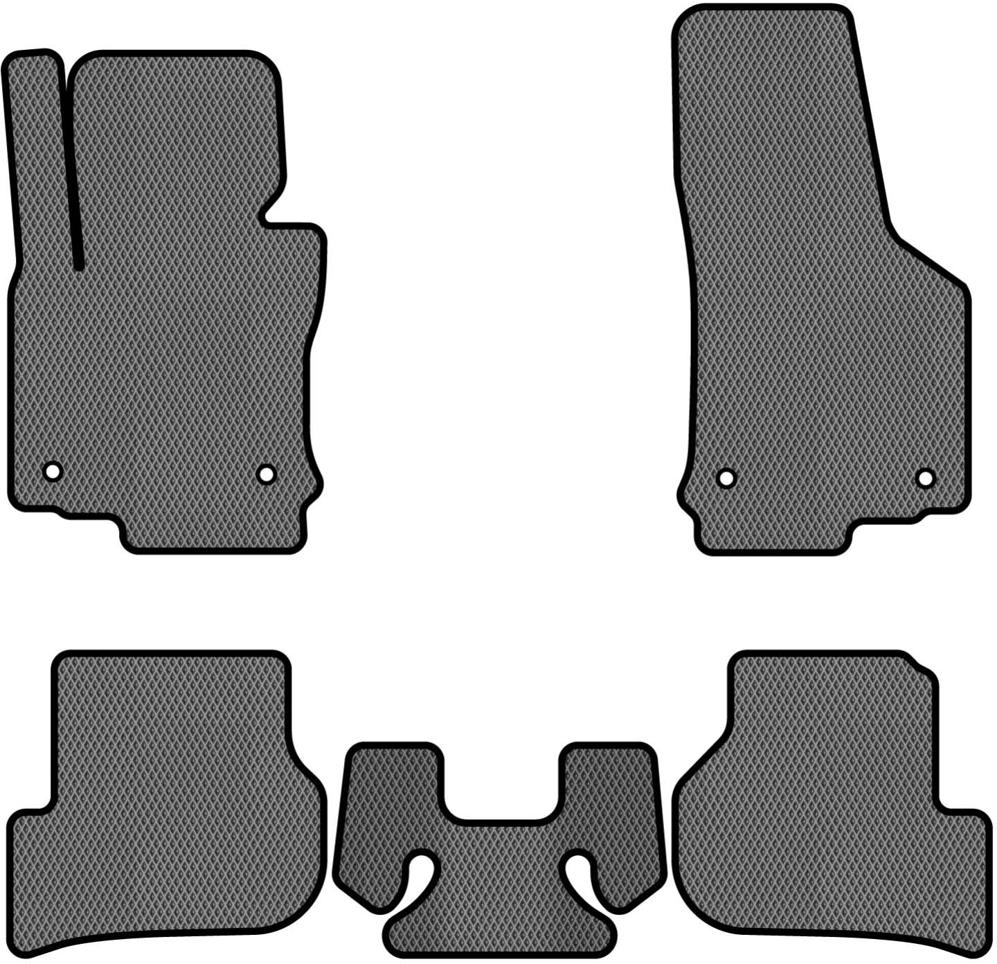EVA коврики в салон авто EVAtech для Golf (VI) AT Volkswagen 2009-2012 6 поколение Htb EU VW3260CV5AV4RGB