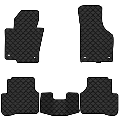 Килимки з екошкіри в салон авто EVAtech ECO для Passat (B6) (with armrest) Volkswagen 2005-2010 6 покоління Combi EU VW3263CS5AV4BBB