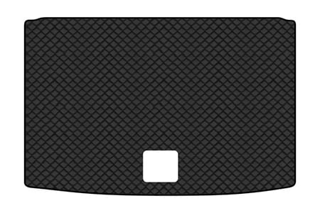 Коврик из экокожи в багажник авто EVAtech для Polo (V) 5-doors Volkswagen 2009-2017 5 поколение Htb EU (VW3268B1BBB)