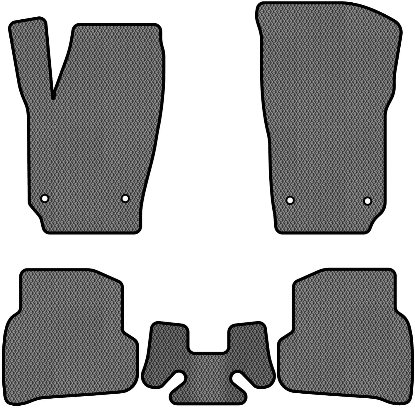 EVA килимки в салон авто EVAtech для Polo (V) 5-doors Volkswagen 2009-2017 5 покоління Htb EU VW3268C5AV4RGB