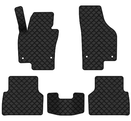 Коврики из экокожи в салон авто EVAtech ECO для Tiguan (NF) AT Volkswagen 2007-2018 1 поколение SUV EU VW32872CL5AV4BBB