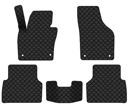 Коврики из экокожи в салон авто EVAtech ECO для Tiguan (NF) AT Volkswagen 2007-2018 1 поколение SUV EU VW32872CR5AV4BBB