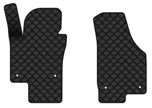 Килимки з екошкіри в салон авто передні EVAtech для Jetta (VI) AT Volkswagen 2010-2018 6 покоління Sedan EU (VW3288AV2AV4BBB)