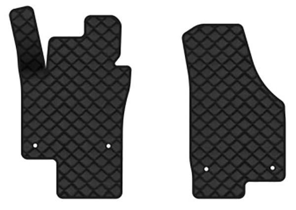 Килимки з екошкіри в салон авто передні EVAtech для Jetta (VI) MT Volkswagen 2010-2018 6 покоління Sedan EU (VW3289AV2AV4BBB)