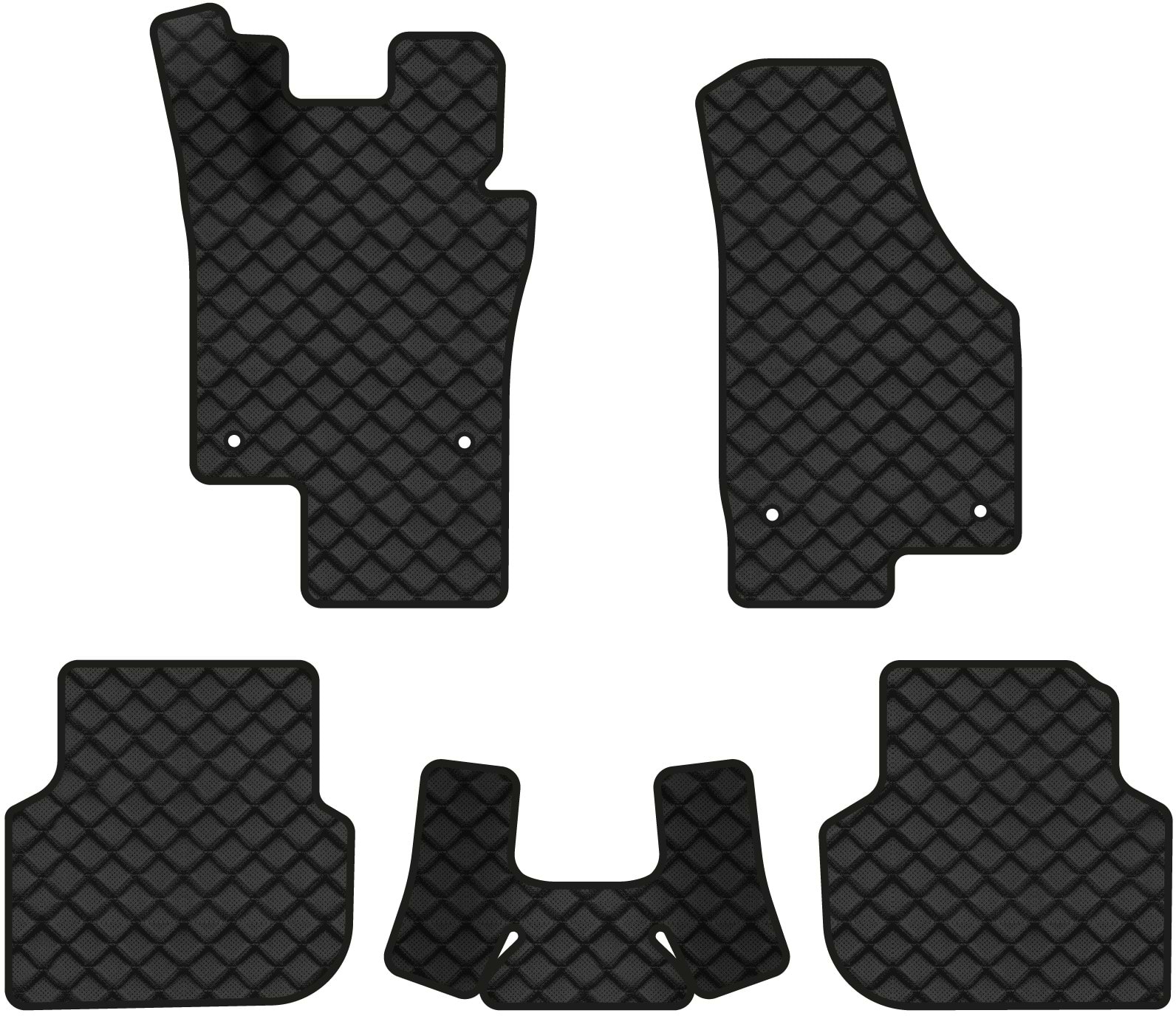 Килимки з екошкіри в салон авто EVAtech ECO для Jetta (VI) MT Volkswagen 2010-2018 6 покоління Sedan EUVW3289CE5AV4BBB