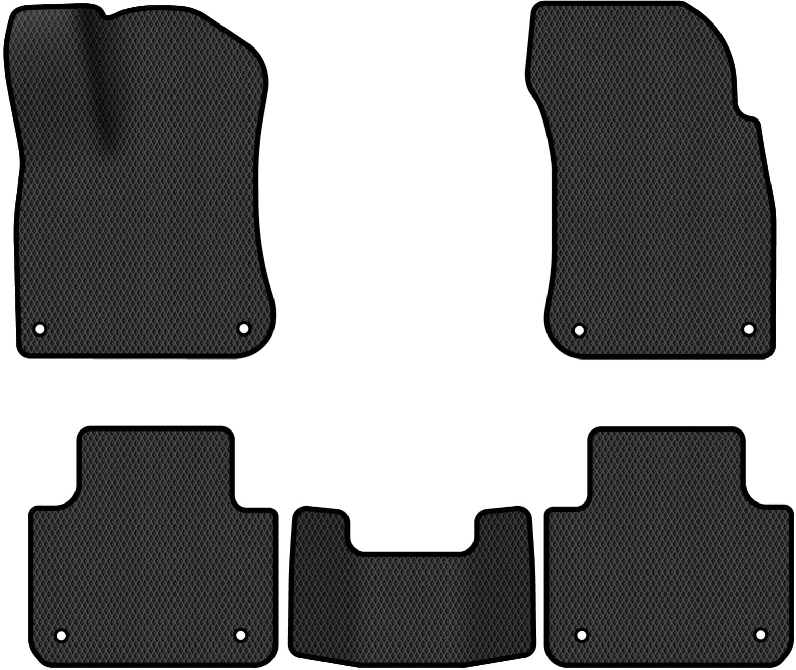 EVA коврики в салон авто EVAtech для Touareg (CR) Volkswagen 2018 3 поколение SUV EU VW3291CE5AV8RBB