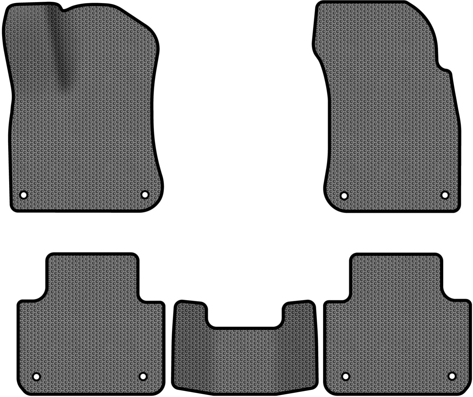 EVA коврики в салон авто EVAtech для Touareg (CR) Volkswagen 2018 3 поколение SUV EU VW3291CE5AV8SGB