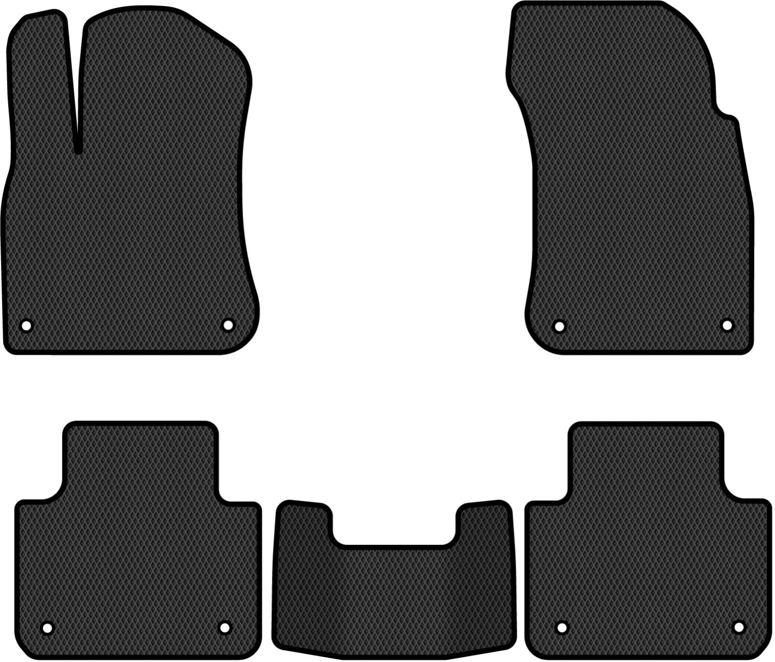 EVA коврики в салон авто EVAtech для Touareg (CR) Volkswagen 2018 3 поколение SUV EU VW3291CV5AV8RBB