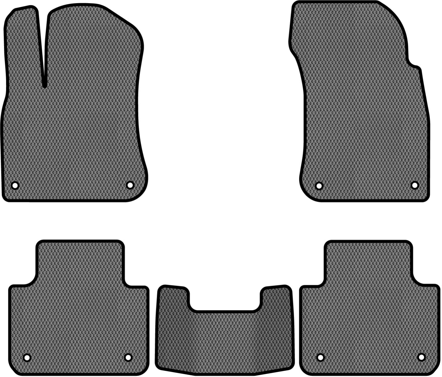 EVA коврики в салон авто EVAtech для Touareg (CR) Volkswagen 2018 3 поколение SUV EU VW3291CV5AV8RGB