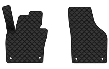 Килимки з екошкіри в салон авто передні EVAtech для Tiguan (NF) MT Volkswagen 2007-2018 1 покоління SUV EU (VW32987AR2AV4BBB)