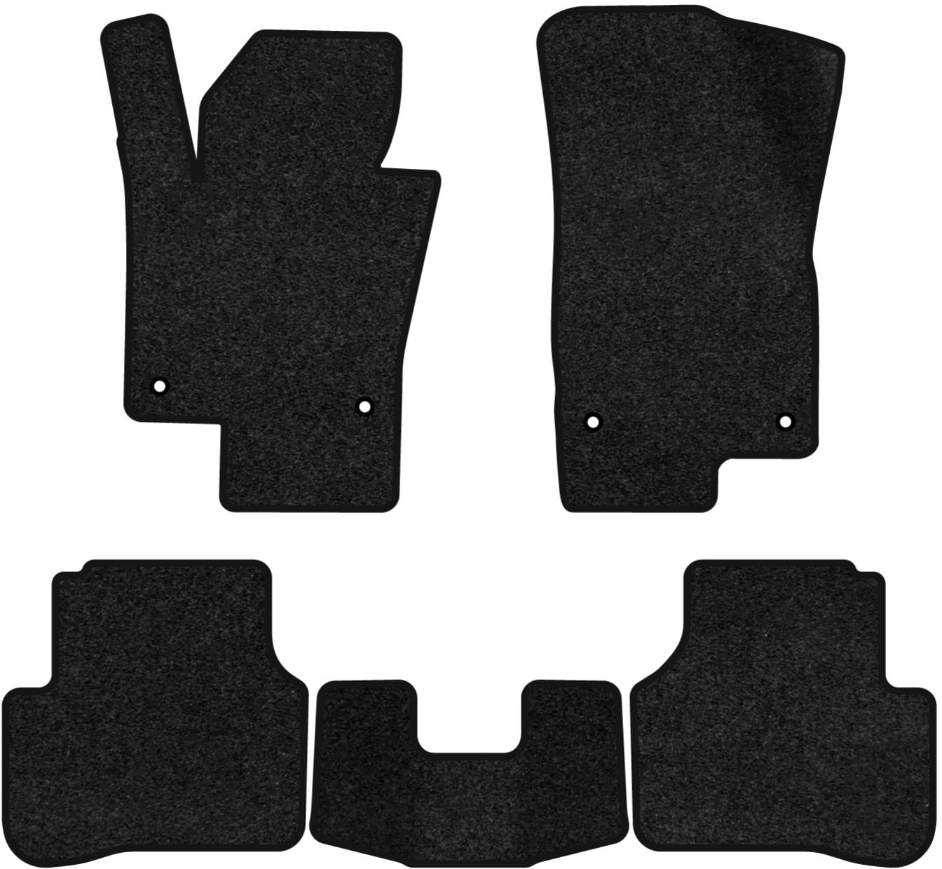 Коврики ворсовые в салон авто EVAtech Premium для Volkswagen Passat (B6) (without armrest) 2005-2010 6 поколение Combi EU черный кант (VW33530CH5TL4VPB)