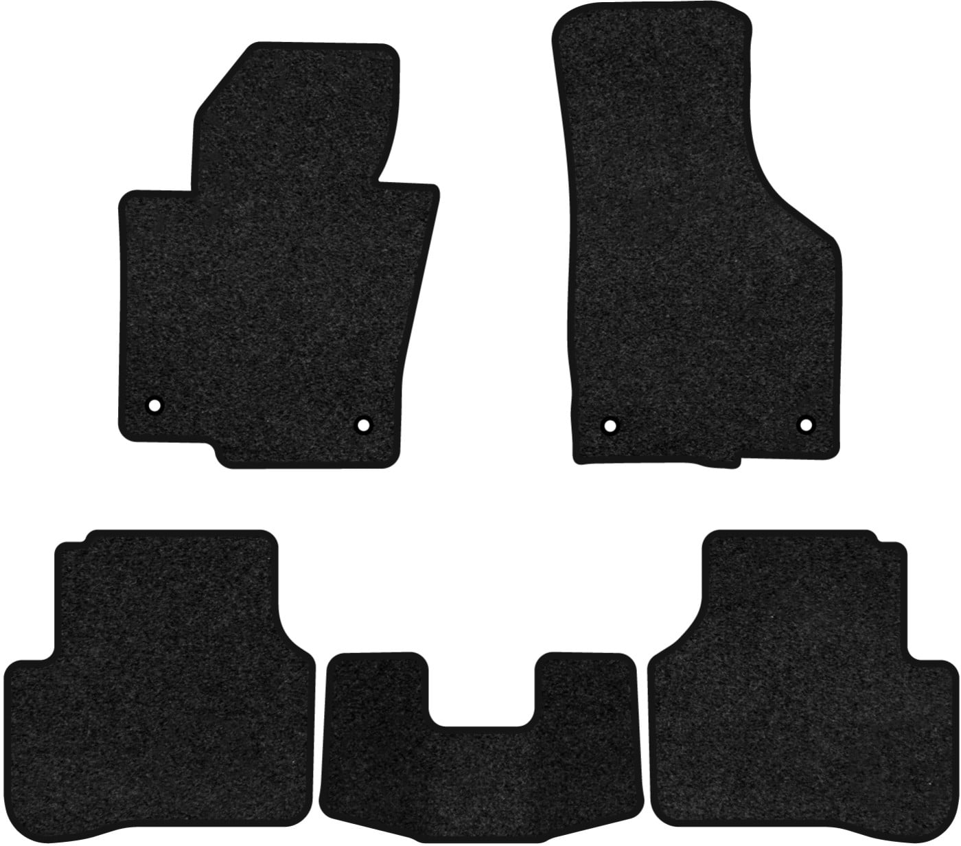 Коврики ворсовые в салон авто EVAtech Premium для Volkswagen Passat (B6) (without armrest) 2005-2010 6 поколение Combi EU черный кант (VW33530CS5TL4VPB)