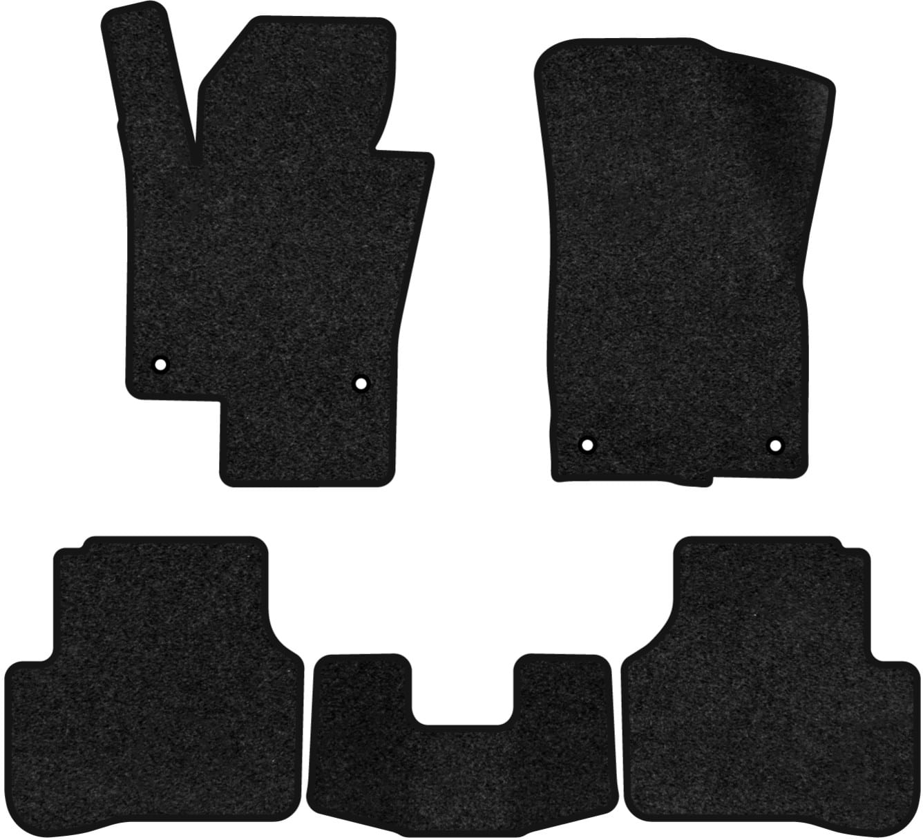 Коврики ворсовые в салон авто EVAtech Premium для Volkswagen Passat (B6) (without armrest) 2005-2010 6 поколение Combi EU черный кант (VW33530CT5TL4VPB)