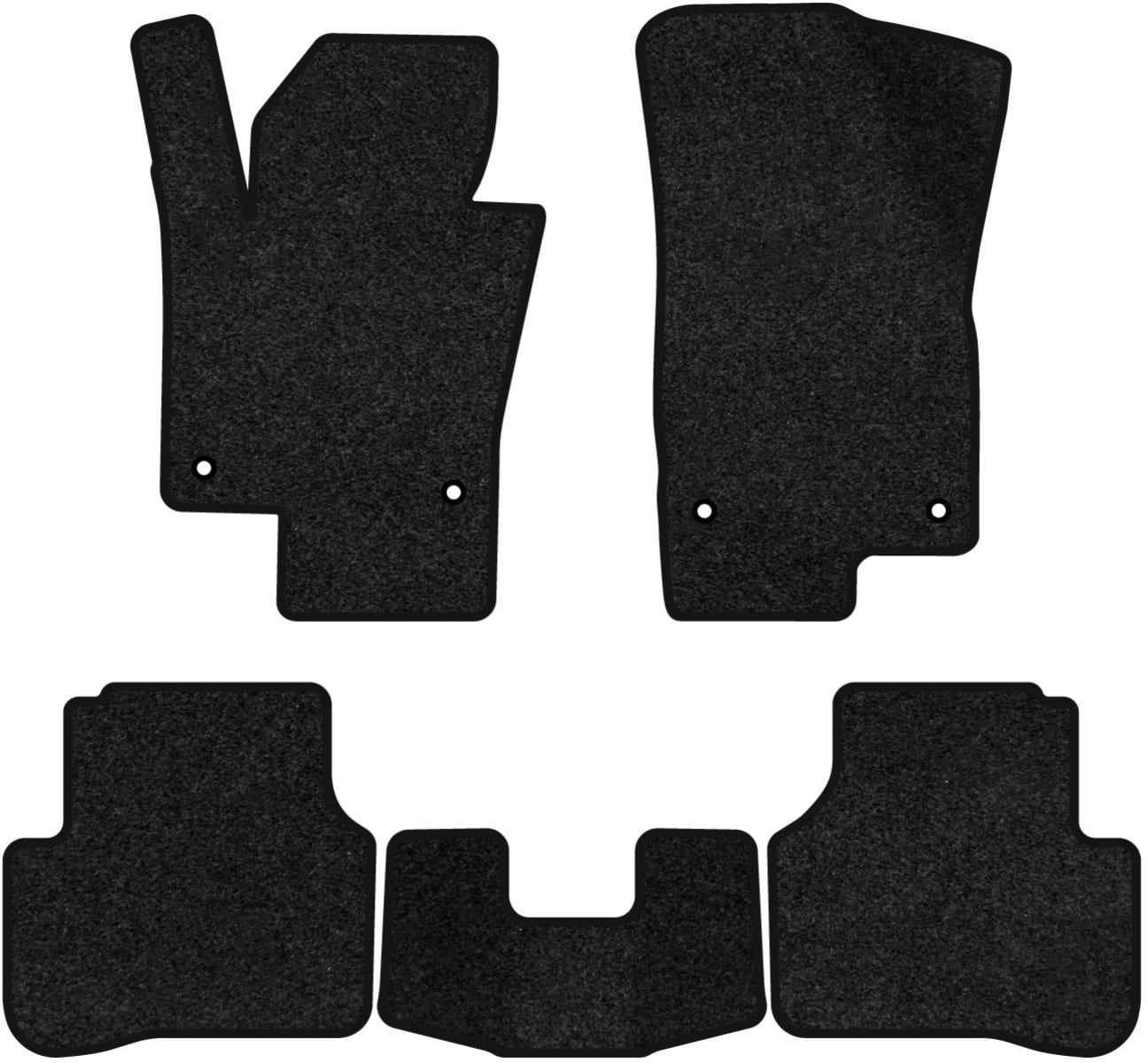 Коврики ворсовые в салон авто EVAtech Premium для Volkswagen Passat (B6) (without armrest) 2005-2010 6 поколение Sedan EU черный кант (VW33532CH5AV4VPB)