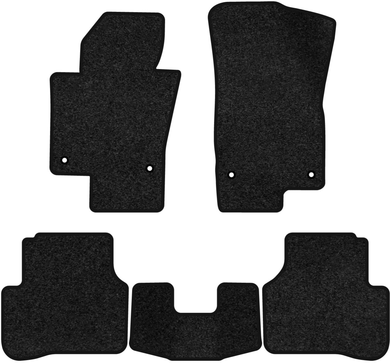 Коврики ворсовые в салон авто EVAtech Premium для Volkswagen Passat (B6) (without armrest) 2005-2010 6 поколение Sedan EU черный кант (VW33532CJ5AV4VPB)