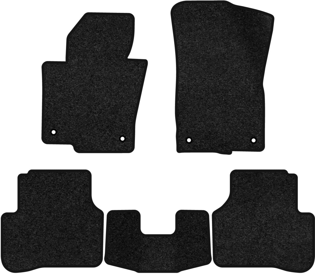 Коврики ворсовые в салон авто EVAtech Premium для Volkswagen Passat (B6) (without armrest) 2005-2010 6 поколение Sedan EU черный кант (VW33532CP5AV4VPB)