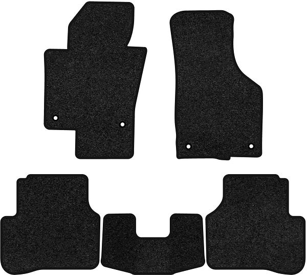 Фото - Килимки ворсові в салон авто EVAtech Premium для Volkswagen Passat (B6) (without armrest) 2005-2010 6 покоління Sedan EU чорний кант (VW33532CZ5AV4VPB)