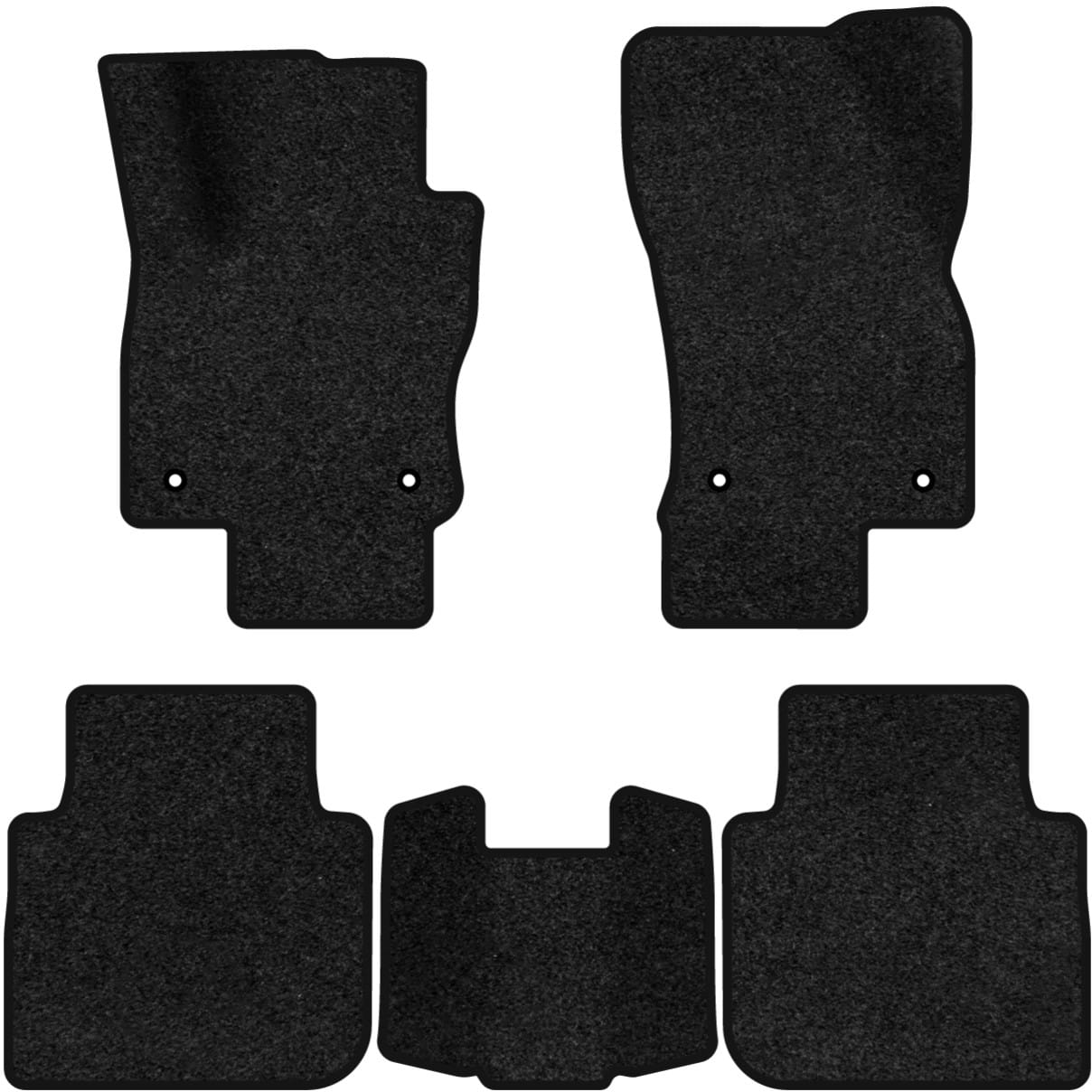 Килимки ворсові в салон авто EVAtech Premium для Volkswagen Tiguan (Mk 2) Restyling 2020-2023 2 покоління SUV USA чорний кант (VW33929CC5AV4VPB)