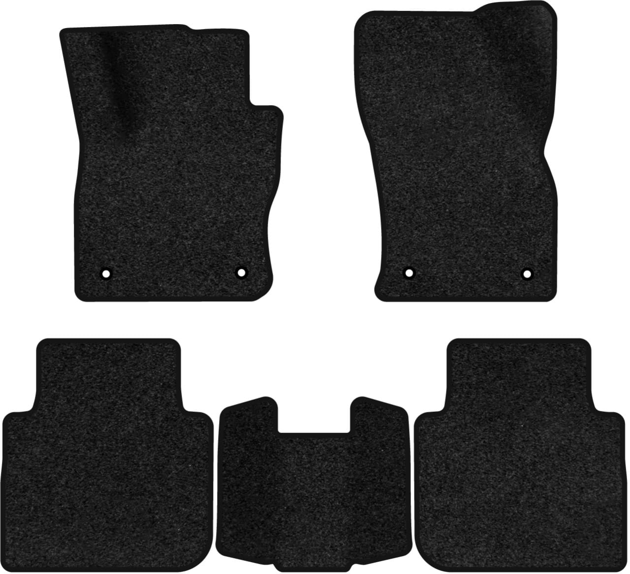 Коврики ворсовые в салон авто EVAtech Premium для Volkswagen Tiguan (Mk 2) Restyling 2020-2023 2 поколение SUV USA черный кант (VW33929CO5AV4VPB)