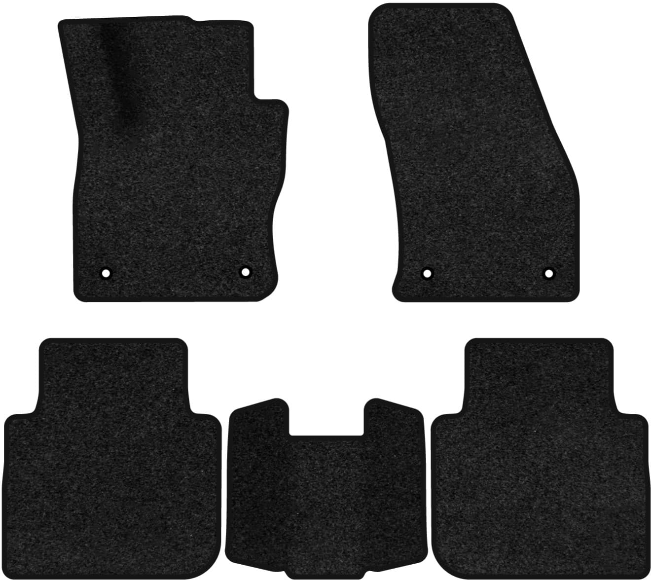 Коврики ворсовые в салон авто EVAtech Premium для Volkswagen Tiguan (Mk 2) Restyling 2020-2023 2 поколение SUV USA черный кант (VW33929CQ5AV4VPB)