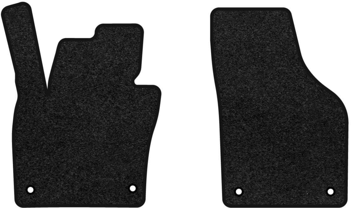 Килимки ворсові в салон авто EVAtech Premium для Volkswagen Tiguan (NF) MT 2007-2018 1 покоління SUV USA чорний кант (VW33942AR2AV4VPB)