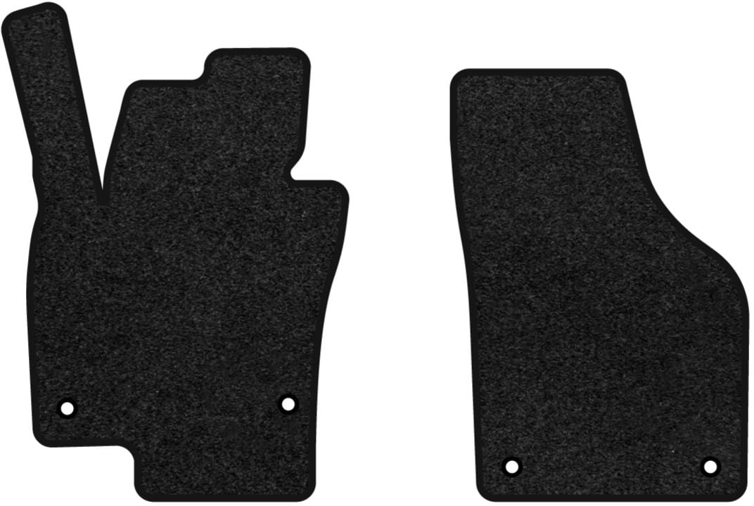 Килимки ворсові в салон авто EVAtech Premium для Volkswagen Tiguan (NF) MT 2007-2018 1 покоління SUV USA чорний кант (VW33942AY2AV4VPB)