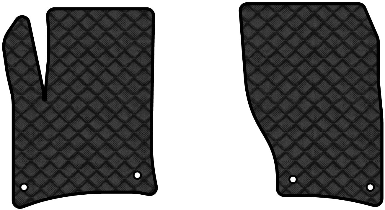 Коврики из экокожи в салон авто передние EVAtech ECO для Touareg (7P) (2-zone climate control) Volkswagen 2010-2014 2 поколение SUV EU VW3402A2AV4BBLB