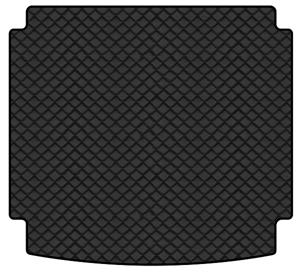 Фото - Килимок з екошкіри в багажник авто EVAtech для Touareg (7P) (2-zone climate control) Volkswagen 2010-2014 2 покоління SUV EU (VW3402BO1BBLB)