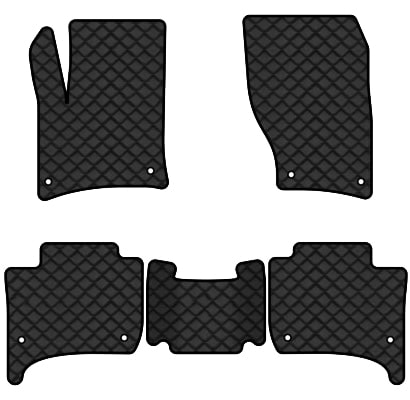 Коврики из экокожи в салон авто EVAtech ECO для Touareg (7P) (2-zone climate control) Volkswagen 2010-2014 2 поколение SUV EU VW3402C5AV8BBLB