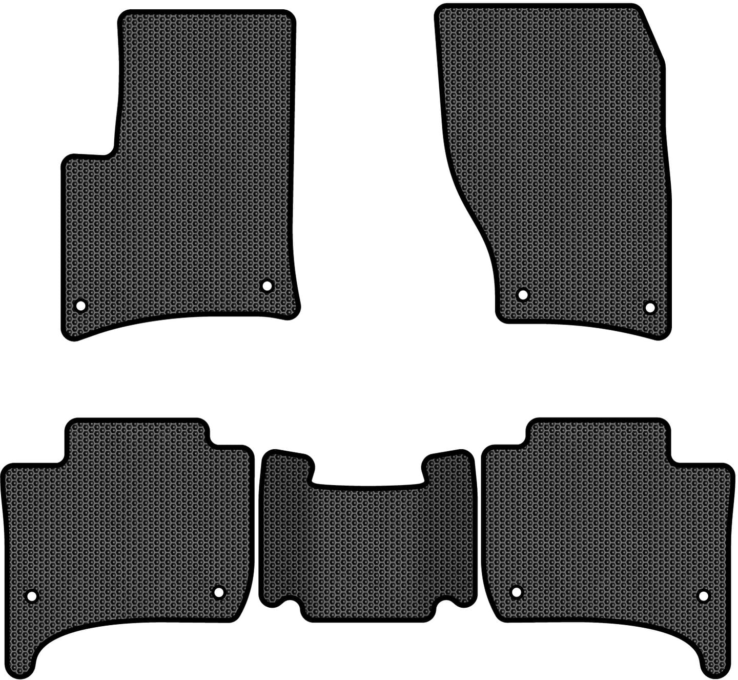 EVA коврики в салон авто EVAtech для Touareg (7P) (2-zone climate control) Volkswagen 2010-2014 2 поколение SUV EU VW3402CB5AV8SBB