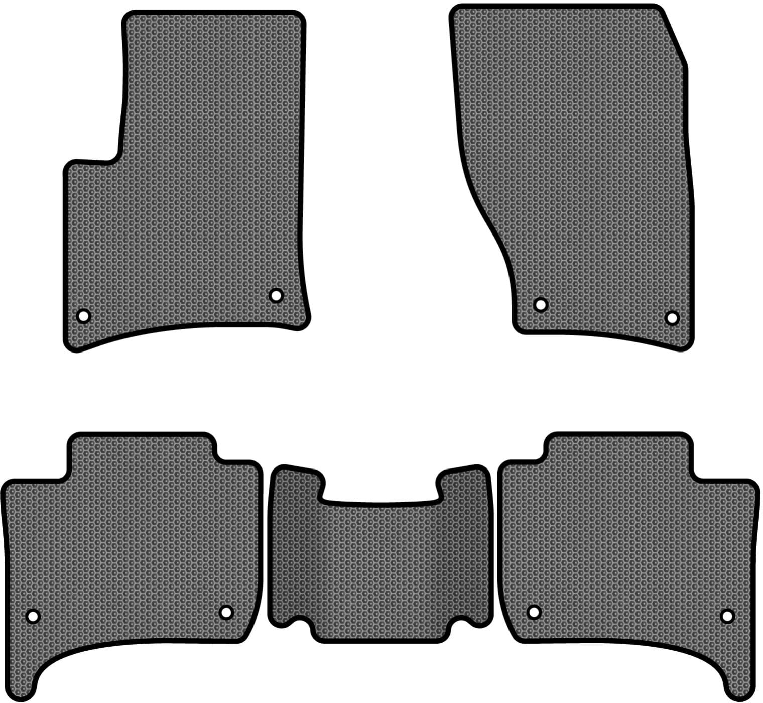 EVA коврики в салон авто EVAtech для Touareg (7P) (2-zone climate control) Volkswagen 2010-2014 2 поколение SUV EU VW3402CB5AV8SGB