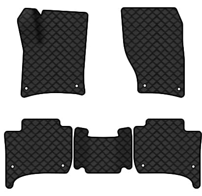 Коврики из экокожи в салон авто EVAtech ECO для Touareg (7P) (2-zone climate control) Volkswagen 2010-2014 2 поколение SUV EU VW3402CD5AV8BBLB