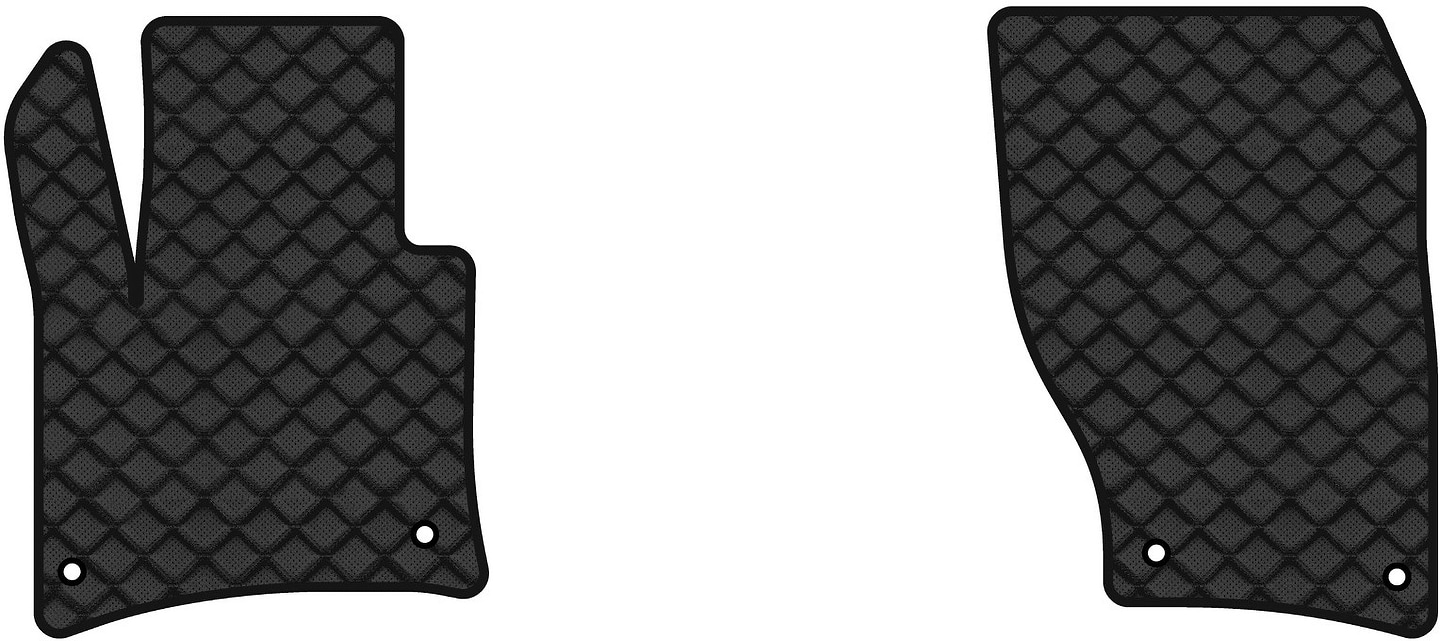 Коврики из экокожи в салон авто передние EVAtech ECO для Touareg (7P) Restyling (2-zone climate control) Volkswagen 2014-2018 2 поколение SUV VW3590A2AV4BBLB