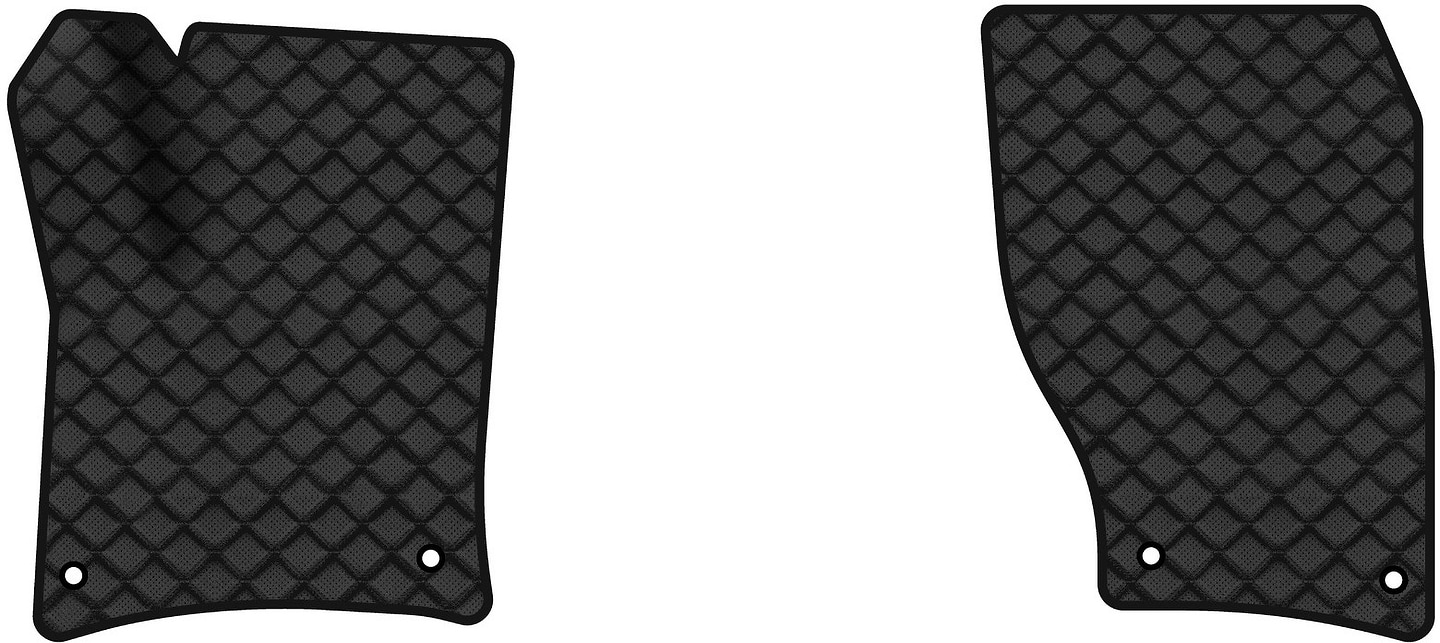 Коврики из экокожи в салон авто передние EVAtech ECO для Touareg (7P) Restyling (2-zone climate control) Volkswagen 2014-2018 2 поколение SUV VW3590AD2AV4BBLB