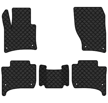 Килимки з екошкіри в салон авто EVAtech ECO для Touareg (7P) Restyling (2-zone climate control) Volkswagen 2014-2018 2 покоління SUV EU VW3590C5AV8BBLB