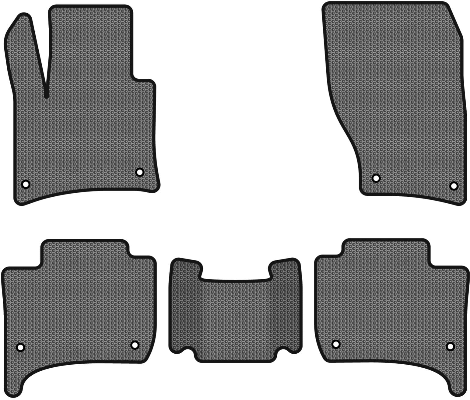 EVA коврики в салон авто EVAtech для Touareg (7P) Restyling (2-zone climate control) Volkswagen 2014-2018 2 поколение SUV EU VW3590C5AV8SGB