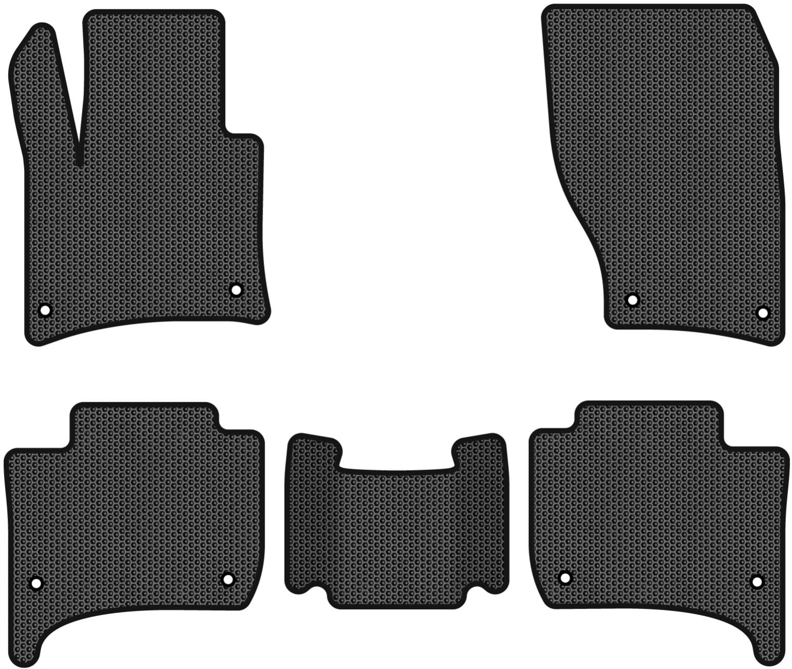 EVA коврики в салон авто EVAtech для Touareg (7P) Restyling (2-zone climate control) Volkswagen 2014-2018 2 поколение SUV EU VW3590CAP5AV8SBB