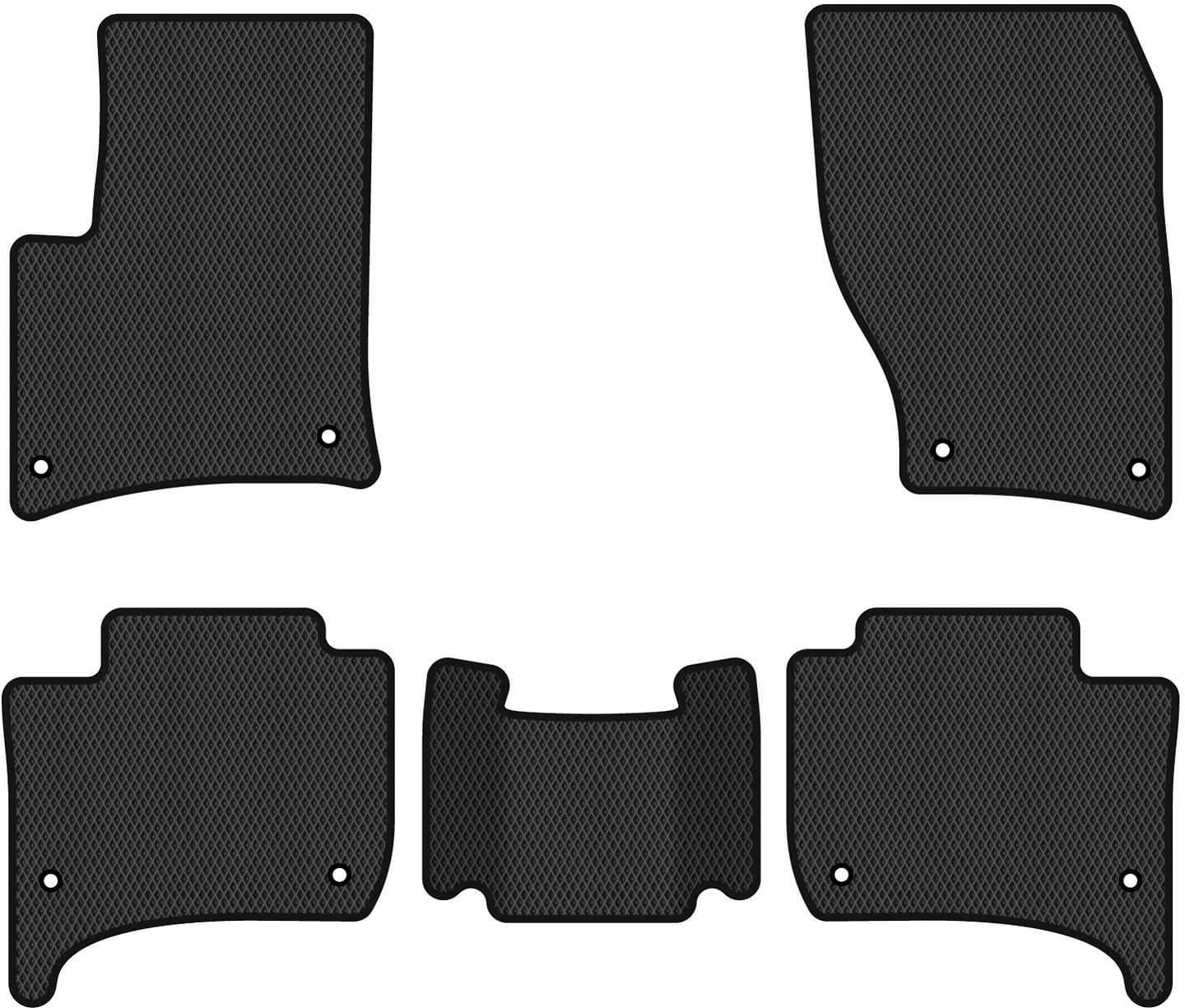 EVA коврики в салон авто EVAtech для Touareg (7P) Restyling (2-zone climate control) Volkswagen 2014-2018 2 поколение SUV EU VW3590CB5AV8RBB