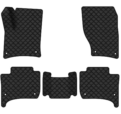 Килимки з екошкіри в салон авто EVAtech ECO для Touareg (7P) Restyling (2-zone climate control) Volkswagen 2014-2018 2 покоління SUV EU VW3590CD5AV8BBLB