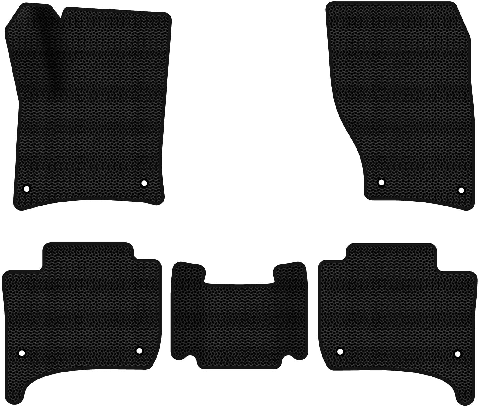 EVA коврики в салон авто EVAtech для Touareg (7P) Restyling (2-zone climate control) Volkswagen 2014-2018 2 поколение SUV EU VW3590CD5AV8KBB