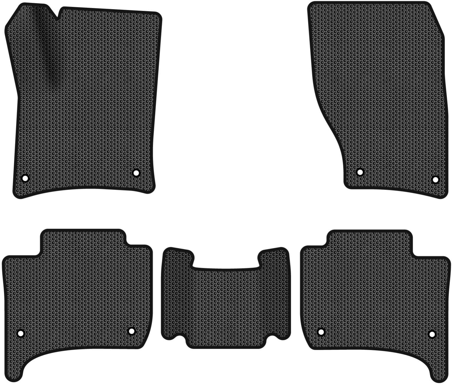 EVA коврики в салон авто EVAtech для Touareg (7P) Restyling (2-zone climate control) Volkswagen 2014-2018 2 поколение SUV EU VW3590CD5AV8SBB