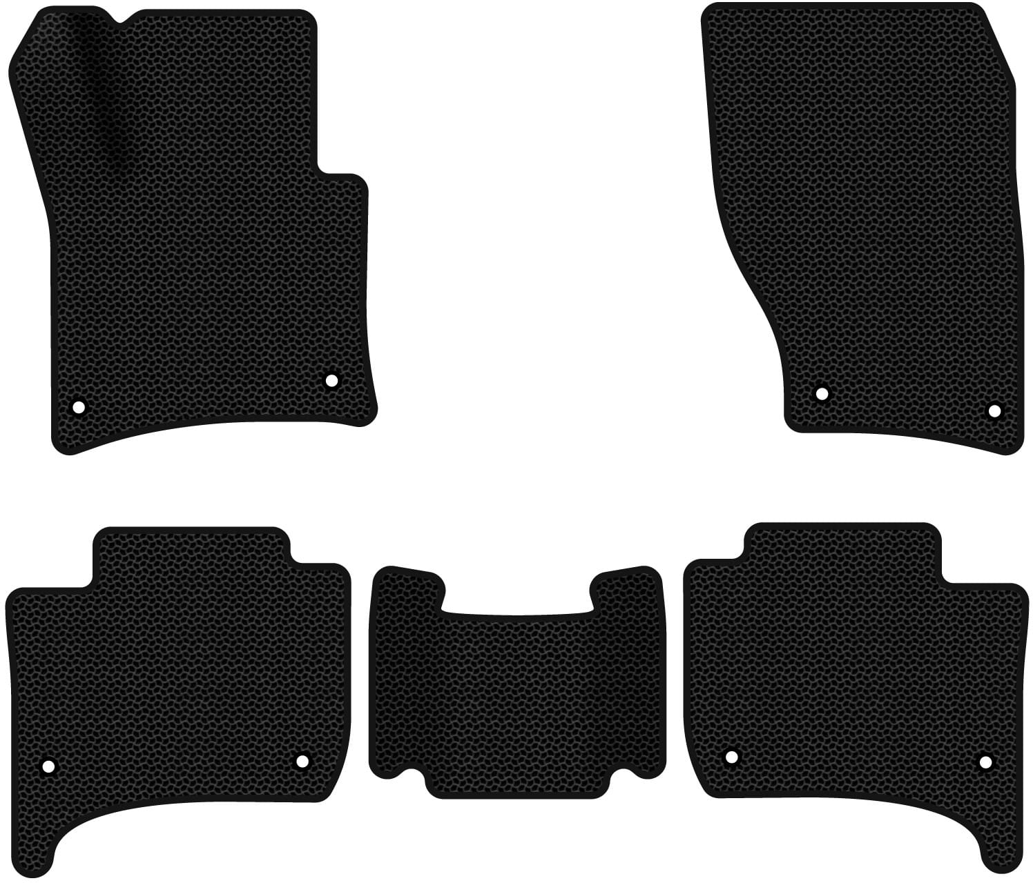 EVA коврики в салон авто EVAtech для Touareg (7P) Restyling (2-zone climate control) Volkswagen 2014-2018 2 поколение SUV EU VW3590CDP5AV8KBB