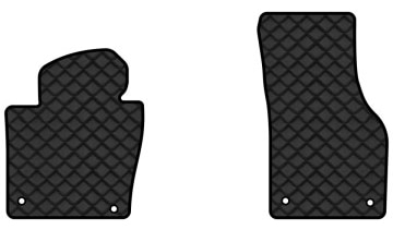 Килимки з екошкіри в салон авто передні EVAtech для Passat (B7) Volkswagen 2010-2014 7 покоління Sedan EU (VW3694AS2AV4BBB)