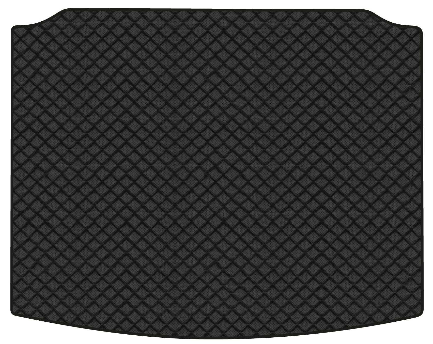 Коврик из экокожи в багажник авто EVAtech для Tiguan (Mk 2) Restyling Volkswagen 2020 2 поколение SUV EU (VW41380BO1BBB)