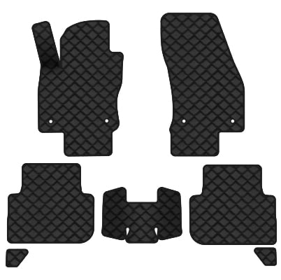 Коврики из экокожи в салон авто EVAtech ECO для Tiguan (Mk 2) Restyling Volkswagen 2020 2 поколение SUV EU VW41380CL7AV4BBB
