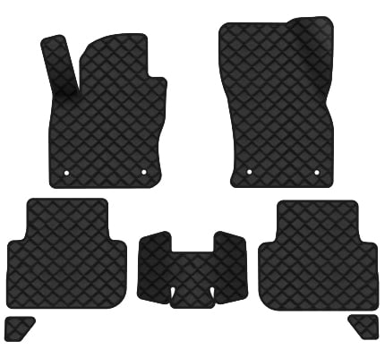 Коврики из экокожи в салон авто EVAtech ECO для Tiguan (Mk 2) Restyling Volkswagen 2020 2 поколение SUV EU VW41380CN7AV4BBB