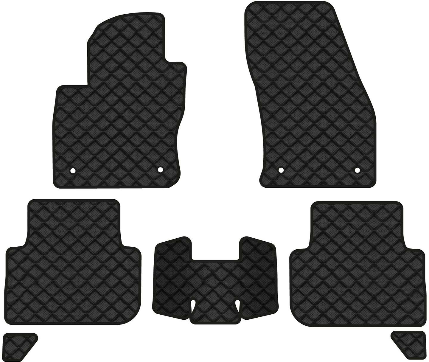 Коврики из экокожи в салон авто EVAtech ECO для Tiguan (Mk 2) Restyling Volkswagen 2020 2 поколение SUV EU VW41380CS7AV4BBB